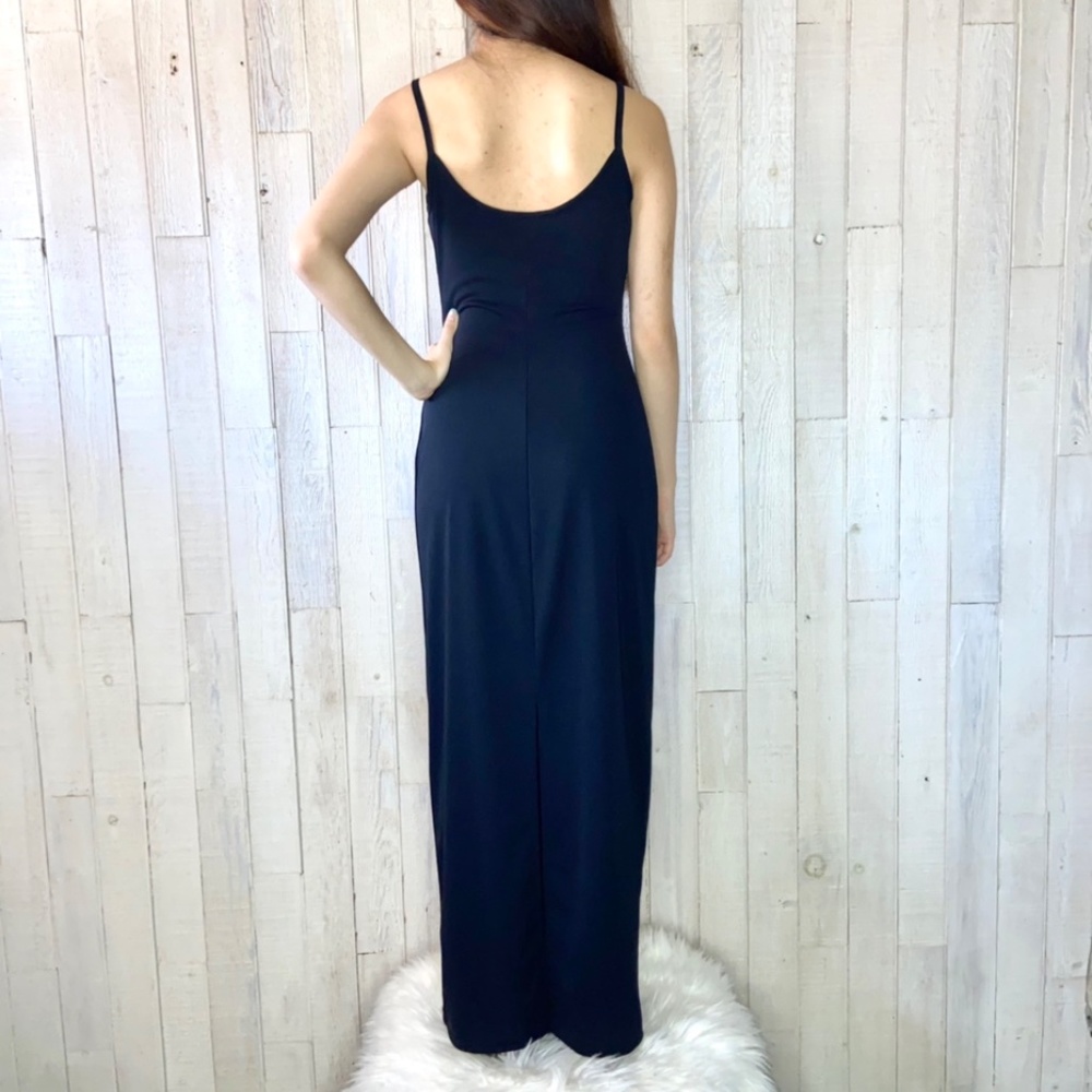 Vintage Windsor Black Cowl Neck Maxi Dress - Picture 4 of 4